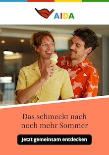 AIDA Prospekt Das schmeckt nach noch mehr Sommer mit 1 Seite