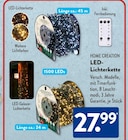 LED-Lichterkette von HOME CREATION im aktuellen ALDI SÜD Prospekt für 27,99 €