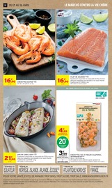 Promos Crevettes Décortiquées dans le catalogue "-60% DE REMISE IMMÉDIATE SUR LE 2ÈME" de Intermarché Super à la page 10