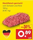 Netto Marken-Discount - Hackfleisch gemischt Angebot im Prospekt Hackfleisch gemischt bei Netto Marken-Discount im Prospekt "" für 0,89 €