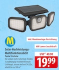 MEDIA SHOP Solar-Hochleistungs-Multifunktionslicht Panta TrioSolar Angebote bei famila Nordost Buchholz für 19,99 €