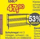 Schuhregal Angebote bei Opti-Megastore Schweinfurt für 47,90 €