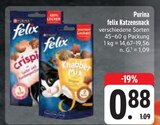 felix Katzensnack Angebote von Purina bei EDEKA Schwabach für 0,88 €