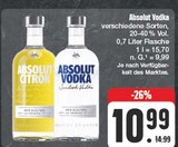 Absolut Vodka oder Absolut Citron im Angebot bei EDEKA in Weiden Absolut Vodka oder Absolut Citron Angebote von Absolut bei EDEKA Weiden für 10,99 €