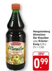 Altmeister Der Klassiker im Angebot bei EDEKA in Saarbrücken Altmeister Der Klassiker Angebote von Hengstenberg bei EDEKA Saarbrücken für 0,99 €