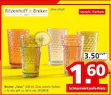 Becher „Favo“ von Ritzenhoff & Breker im aktuellen Segmüller Prospekt für 1,60 €