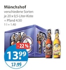 Mönchshof für 13,99 € bei V-Markt im Angebot Mönchshof im aktuellen V-Markt Prospekt