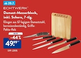 Damast-Messerblock, inkl. Schere, 7-tlg. im Angebot bei ALDI SÜD in Hanau Damast-Messerblock, inkl. Schere, 7-tlg. Angebote von Echtwerk bei ALDI SÜD Hanau für 49,99 €