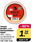 Broiler- oder Kochschinken-Salat von Torney für 1,39 € bei Netto mit dem Scottie im Angebot Broiler- oder Kochschinken-Salat von Torney im aktuellen Netto mit dem Scottie Prospekt