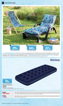 Promotion Fauteuil Pliant dans le prospectus Intermarché Super, valable du 19/05/2026 au 31/05/2026 Promo Fauteuil Pliant dans le catalogue Intermarché Super du moment à la page 4