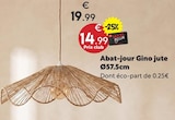 Promo Abat-jour Gino jute à 14,99 € dans le catalogue Maxi Bazar à Herblay
