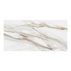 Carrelage de sol intérieur grès cérame émaillé, blanc effet marbre  "Cave" - 30,5 X 61,3 cm.Ep.7,4 mm à Brico Dépôt dans Fossé