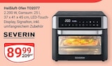 Heißluft-Ofen TO2077 Angebote von SEVERIN bei GLOBUS Duisburg für 89,99 €