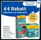 Baby Dry Windeln oder Pants Angebote von Pampers bei budni Stade für 21,99 €