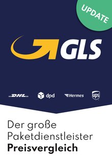 GLS Prospekt "Großer Paketdienstleister Vergleich" mit 5 Seiten