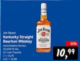 Kentucky Straight Bourbon Whiskey von Jim Beam im aktuellen Konsum Prospekt für 10,99 €