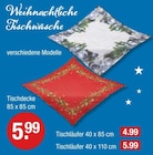 Weihnachtliche Tischwäsche im V-Markt Prospekt Weihnachtliche Tischwäsche von im aktuellen V-Markt Prospekt für 4,99 €