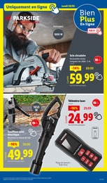Prix et réduction Aspirateur Souffleur dans le prospectus Lidl en cours Offre Aspirateur Souffleur dans le catalogue Lidl du moment à la page 73
