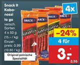Kabanossi to go von Snack It im aktuellen Netto Marken-Discount Prospekt