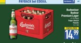 Premium Lager im EDEKA Prospekt Premium Lager von Budweiser Budvar im aktuellen EDEKA Prospekt für 14,99 €