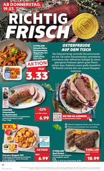 Schweinefilet im Kaufland Prospekt "Aktuelle Angebote" mit 56 Seiten (Leipzig)