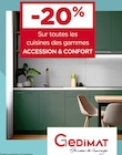 -20% sur toutes les cuisines des gammes ACCESSION & CONFORT à Gedimat dans Ardes -20% sur toutes les cuisines des gammes ACCESSION & CONFORT à Gedimat dans Ardes