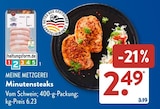Minutensteaks bei ALDI SÜD im Monsheim Prospekt für 2,49 €