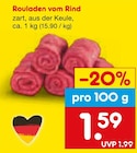 Rouladen vom Rind bei Netto Marken-Discount im Pegau Prospekt für 1,59 €