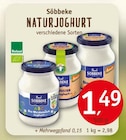 NATURJOGHURT Angebote von Söbbeke bei Erdkorn Biomarkt Kiel für 1,49 €