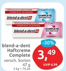 Haftcreme Complete von blend-a-dent für 3,49 € bei budni im Angebot Haftcreme Complete von blend-a-dent im aktuellen budni Prospekt
