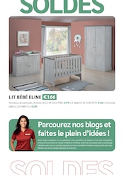 Promos Lit Bébé dans le catalogue "SOLDES jusqu'à -70%" de Crack Lit Bébé en promo dans le catalogue Crack à la page 32