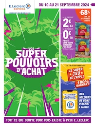 Catalogue Supermarchés E.Leclerc en cours à Passy-en-Valois et alentours, VOS SUPER POUVOIRS D'ACHAT, 12 pages, 10/09/2024 - 21/09/2024