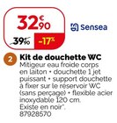 Kit de douchette WC - SENSEA en promo chez Weldom Arles à 32,90 €