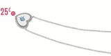 Collier en argent rhodié et pierre synthétique dans le catalogue E.Leclerc