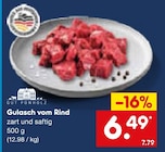 Aktuelle Rindfleisch Angebote bei Netto Marken-Discount in Mönchengladbach Aktuelles Gulasch vom Rind Angebot bei Netto Marken-Discount in Mönchengladbach ab 6,49 €