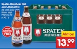 Hell Angebote von Spaten Münchner bei Netto Marken-Discount Chemnitz für 13,99 €