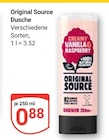 Dusche im Angebot bei GLOBUS in Weimar Dusche Angebote von Original Source bei GLOBUS Weimar für 0,88 €