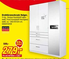 Drehtürenschrank Holger Angebot in Clausthal-Zellerfeld im aktuellen Prospekt bei Opti-Megastore in Clausthal-Zellerfeld