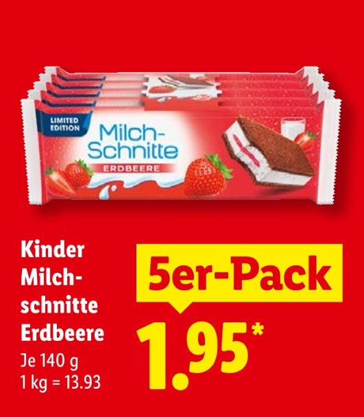 Milchschnitte Erdbeere