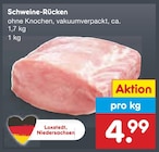 Schweine-Rücken im Angebot bei Netto Marken-Discount in Bremerhaven Schweine-Rücken Angebote bei Netto Marken-Discount Bremerhaven für 4,99 €
