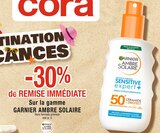 Promo -30% de REMISE IMMÉDIATE sur la gamme GARNIER AMBRE SOLAIRE à  dans le catalogue Cora à Soissons