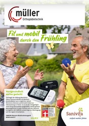 Aktueller Orthopädie Müller GmbH Prospekt mit Blutdruckmessgerät, "Fit und mobil durch den Frühling", Seite 1