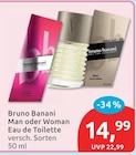 Aktuelles Man oder Woman Eau de Toilette Angebot bei budni in Hamburg ab 14,99 €