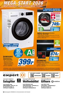 Waschmaschine im expert Prospekt "Top Angebote" mit 12 Seiten (Wolfsburg)