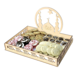 Plateau de présentation bois 19×28cm à 14,99 € dans le catalogue Maxi Bazar