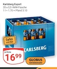 Aktuelle Bier Angebote bei GLOBUS in Homburg Aktuelles Export Angebot bei GLOBUS in Homburg ab 16,99 €