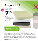 MAKOJERSEY-SPANNBETTTUCH „BASIC“ für 7,99 € bei mömax im Angebot MAKOJERSEY-SPANNBETTTUCH „BASIC“ im aktuellen mömax Prospekt