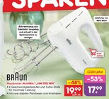 Handmixer MultiMix 1 HM 1110 WH im Angebot bei Netto Marken-Discount in Freiberg Handmixer MultiMix 1 HM 1110 WH Angebote von Braun bei Netto Marken-Discount Freiberg für 17,99 €