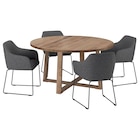 Tisch und 4 Stühle Eichenfurnier braun las./Gunnared dunkelgrau schwarz von MÖRBYLÅNGA / TOSSBERG im aktuellen IKEA Prospekt für 968,96 €
