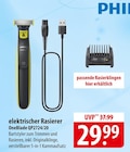 Aktuelles Philips elektrischer Rasierer OneBlade QP2724/20 Angebot bei famila Nordost in Kiel ab 29,99 €